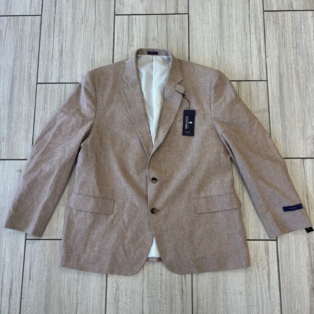 Stafford Men's Light Brown Blazer